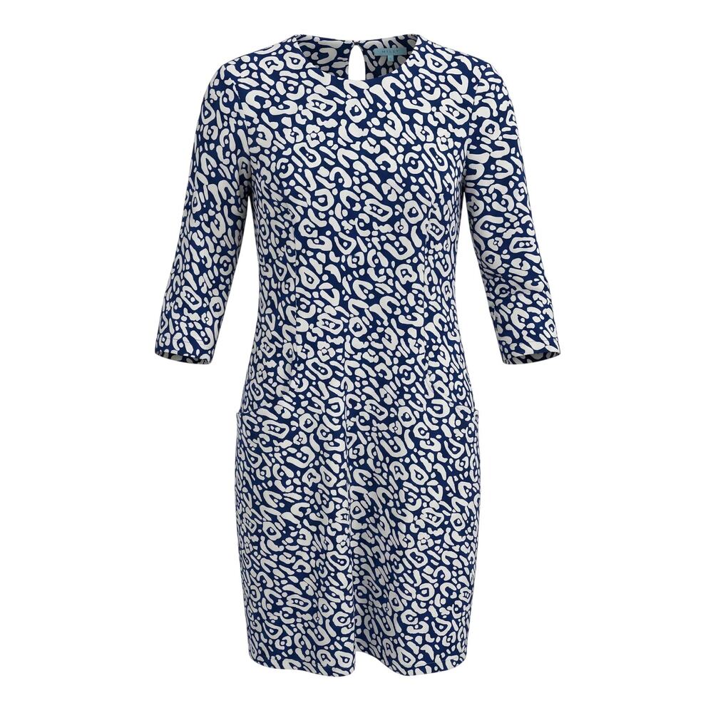 J. McLaughlin Women's S Catalina Cloth Preppy Resortwear Old Money Shift Dress